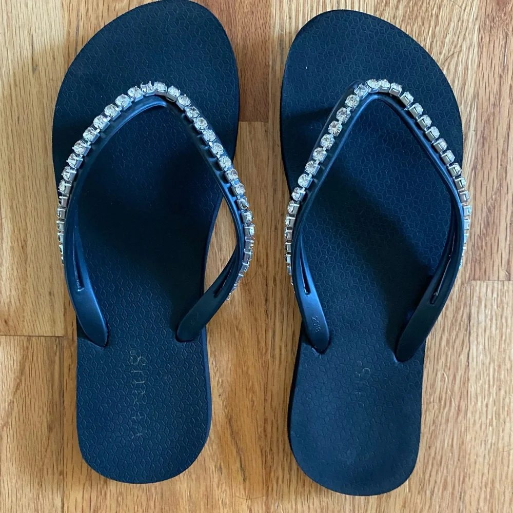 VENUS Rhinestone Flip-Flop Sandals